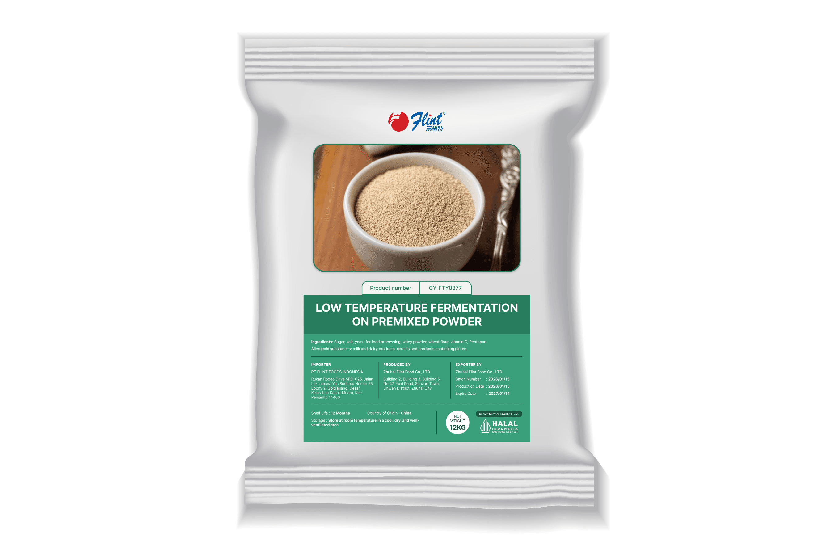 Low Temperature Fermentation On Premixed Powder